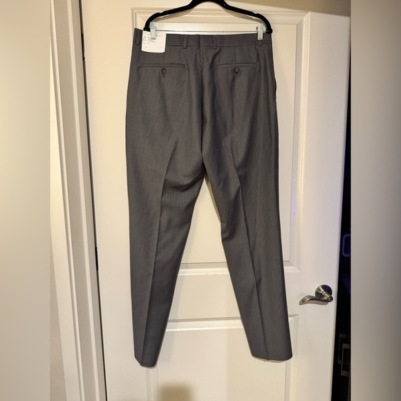 NEW Kenneth Cole NY Mens 2 Piece Suit Slim Fit Wool Stripe 38R W32 42S W36 NWT - Picture 10 of 11